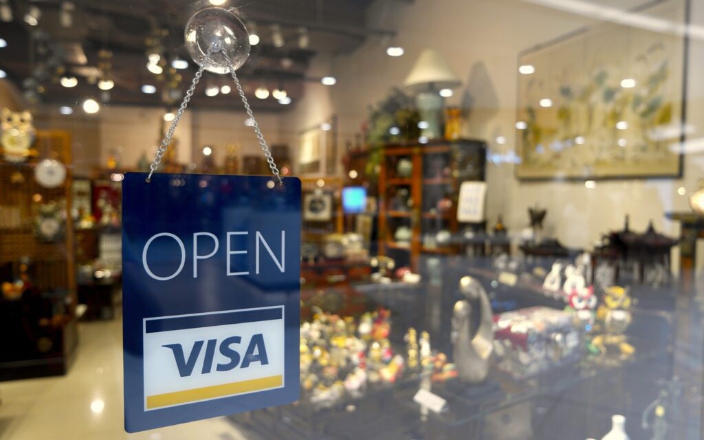 open sign, visa sign